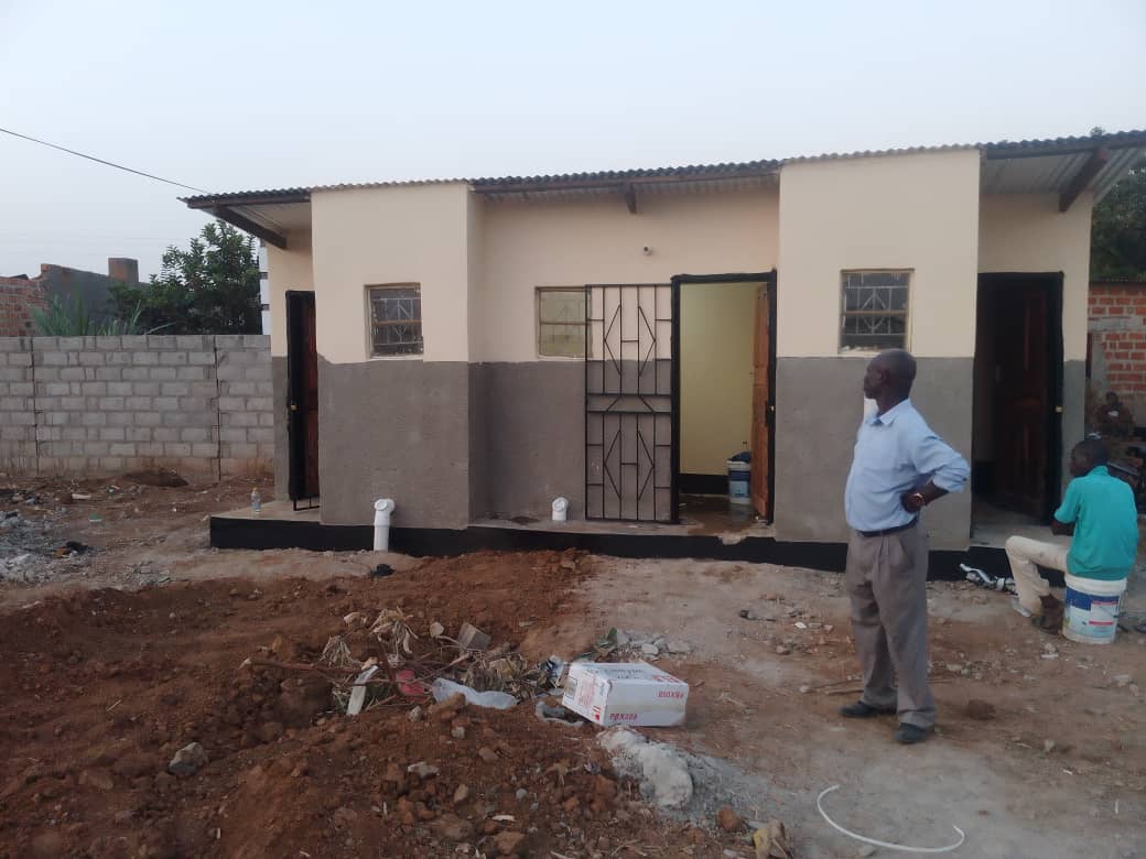 Completed building front view