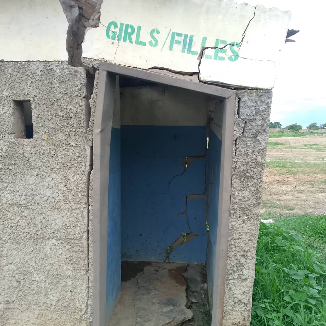 Dilapidated school toilets